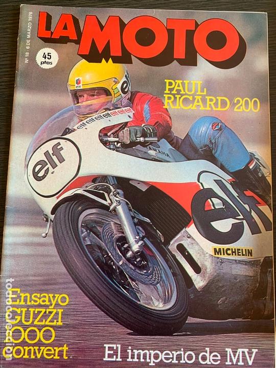 Coches y Motocicletas: Revista la moto equipo f&oacute;rmula n&deg; 18 de 1976 ensayo guzzi 1000 convert