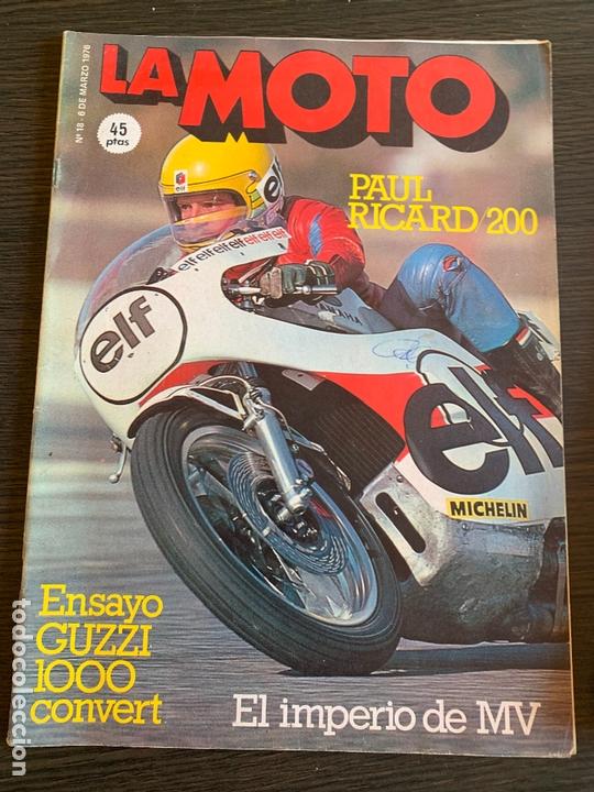 Coches y Motocicletas: Revista la moto equipo f&oacute;rmula n&deg; 18 de 1976 ensayo guzzi 1000 convert