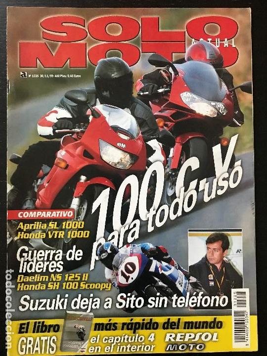 Automobili e Motociclette: SOLO MOTO ACTUAL - N&ordm; 1225 - NOV 1999 - APRILIA 1000 FALCO HONDA VTR 1000 DAELIM NS 125 HONDA SH 100