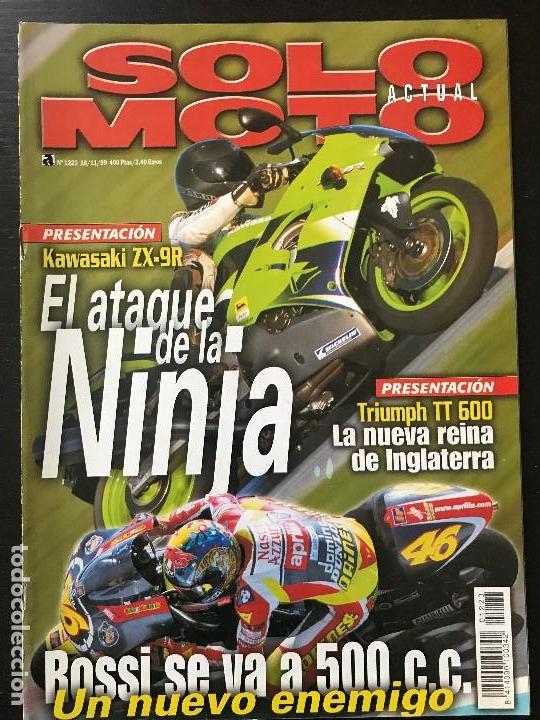 Automobili e Motociclette: SOLO MOTO ACTUAL - N&ordm; 1223 - NOV 1999 - TRIUMPH TT 600 ATALA BYTE AT 10 KAEASAKI ZX 6R ROSSI