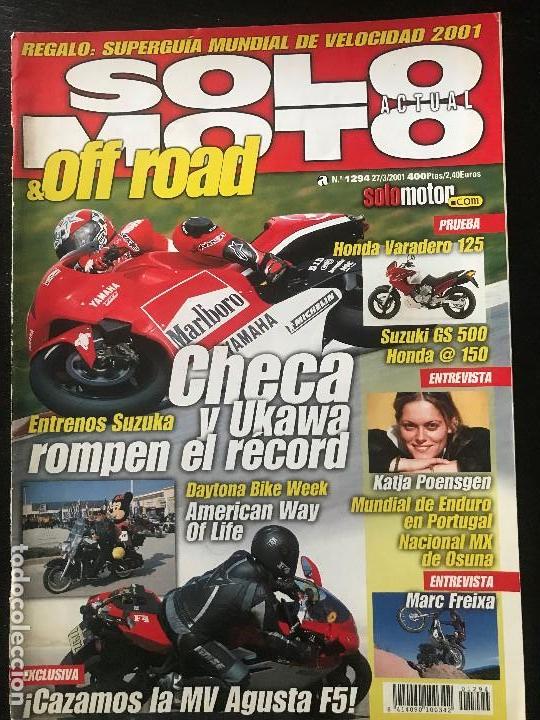 Coches y Motocicletas: SOLO MOTO ACTUAL - N&ordm; 1294 - MARZO 2001 - HONDA VARADERO 125 SUZUKI GS 500E  HONDA 150 MARC FREIXA