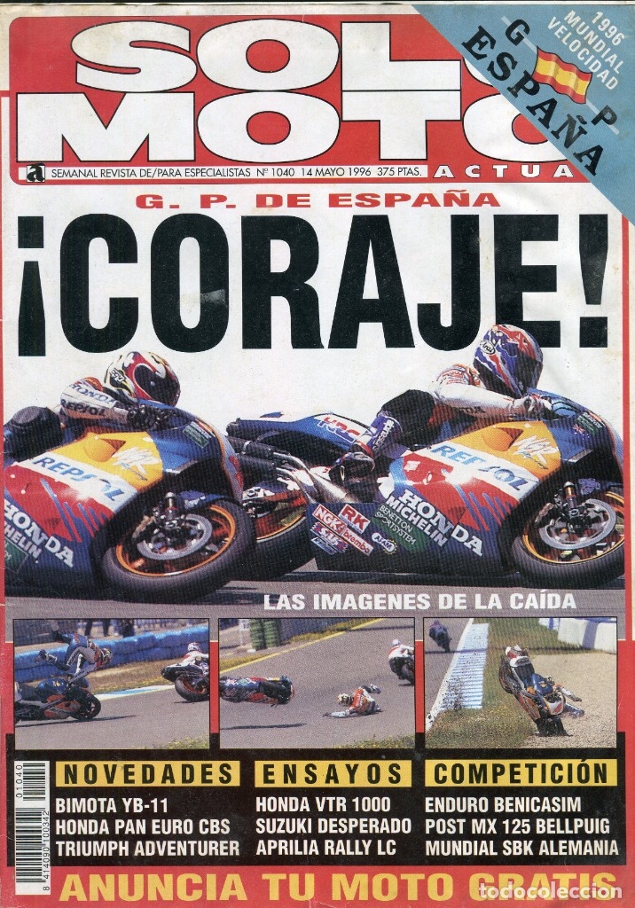 Autos und Motorr&auml;der: SOLO MOTO -GRAN PREMIO DE ESPA&Ntilde;A -ENDURO BENICASIM -BIMOTA YB 11 -HONDA PAN EUROPEAN DCBS -MAYO 1996