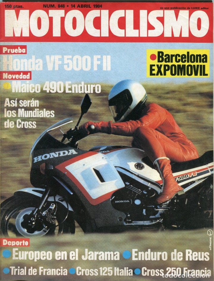 Automobili e Motociclette: MOTOCICLISMO N&ordm; 848 - MAICO 490 ENDURO - TRIAL FRANCIA - REUS ENDURO - CROSS 125 ITALIA ABRIL 1984