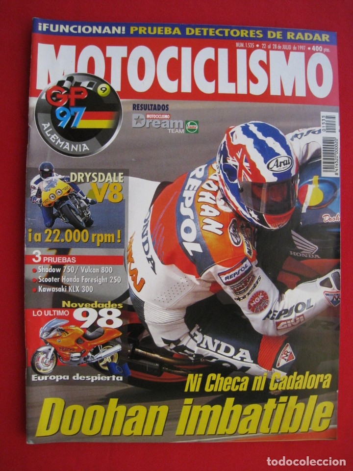 Automobili e Motociclette: REVISTA MOTOCICLISMO - N&ordm; 1535 - 22 AL 28 DE JULIO 1997.