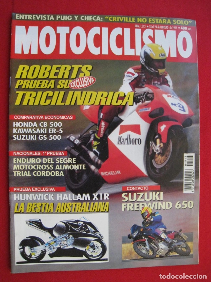 Cars and Motorcycles: REVISTA MOTOCICLISMO - N&ordm; 1513 - 18 AL 24 DE FEBRERO DE 1997 - POSTER MARC COLOMER.