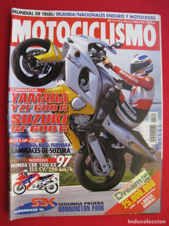 Cars and Motorcycles: REVISTA MOTOCICLISMO - N&ordm; 1471 - 30 DE ABRIL AL 6 DE MAYO DE 1996.