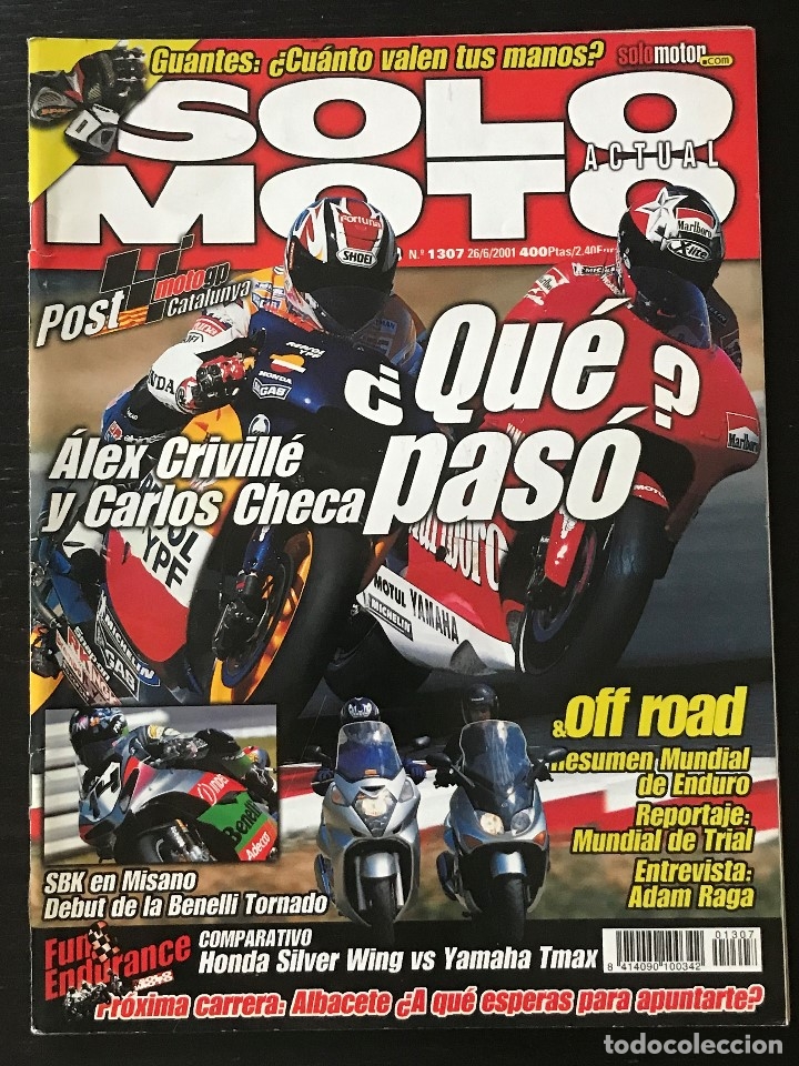 Automobili e Motociclette: SOLO MOTO ACTUAL - N&ordm; 1307 - JUNIO 2001 - HONDA VTX 1800 HONDA SILVER WING 600 YAMAHA TMAX 500