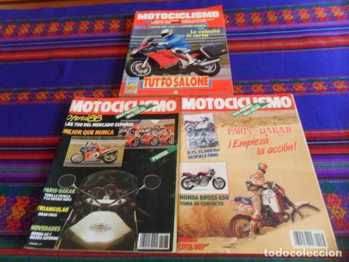 Automobili e Motociclette: MOTOCICLISMO N&ordm;S 1037 1038 CON P&Oacute;STER. 225 PTS. 1988. REGALO MOTOCICLISMO N&ordm; 11 EN ITALIANO. 1987.