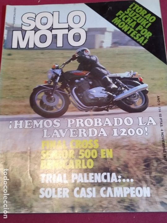 Automobili e Motociclette: Revista Solo Moto N&uacute;mero 114 - 1977 incompleta