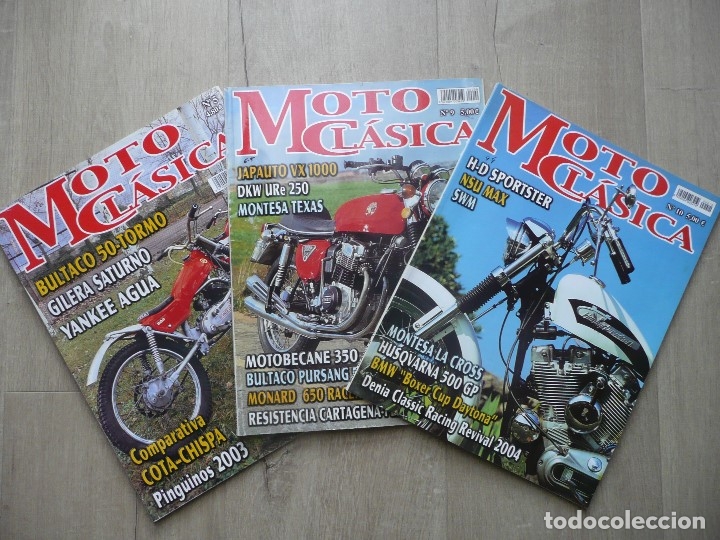 Cars and Motorcycles: LOTE REVISTAS-MOTO CLASICA-(NUMEROS:5-9-10)-MOTOCICLISMO