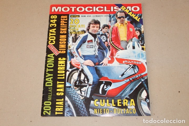 Voitures et Motocyclettes: REVISTA - MOTOCICLISMO. N&ordm; 450 MARZO 1976 - PORTADA: ANGEL NIETO - POSTER: TRIAL
