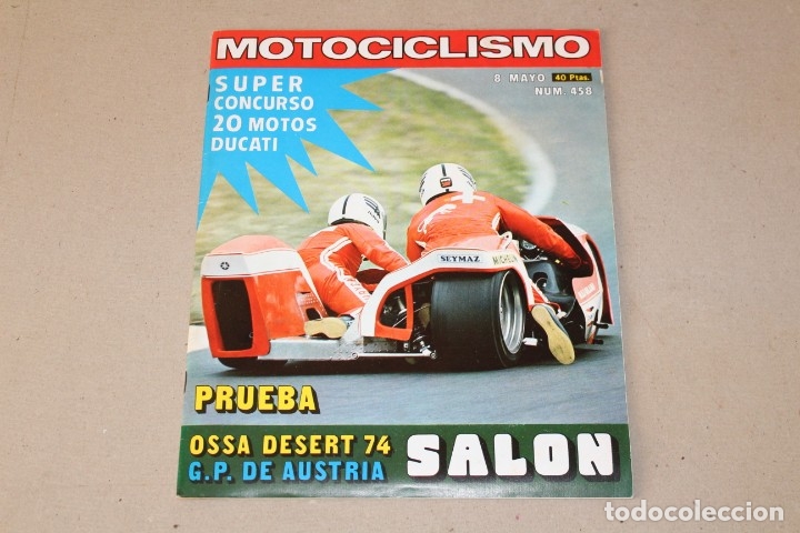 Cars and Motorcycles: REVISTA - MOTOCICLISMO. N&ordm; 458 MAYO 1976 - PORTADA: SIDECAR.
