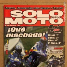 Carros e motociclos: SOLO MOTO ACTUAL N° 1356 (2002). KAWASAKI ZX-13 R, DERBI BOULEVARD, TRIUMPH DAYTONA 600,... Lote 186364568
