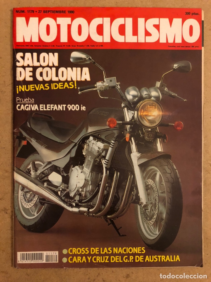 Automobili e Motociclette: MOTOCICLISMO N&deg; 1179 (1990). CAGIVA ELEFANT 900 ie, CROSS DE LAS NACIONES,...