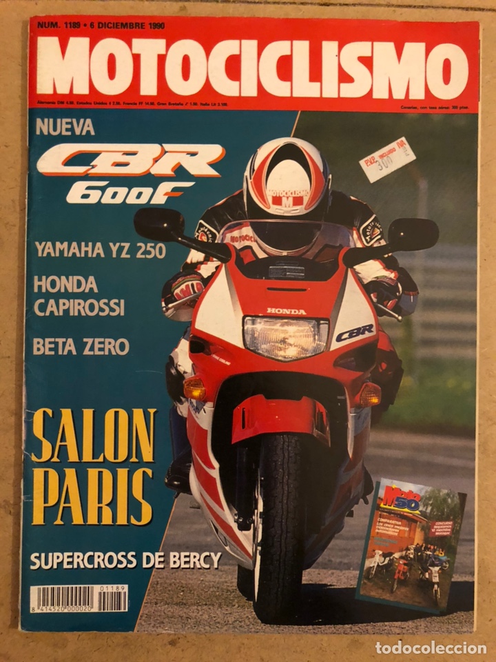 Automobili e Motociclette: MOTOCICLISMO N&deg; 1189 (1990). YAMAHA YZ 250, HONDA CAPIROSSI, SUPLEMENTO MOTO 50,..