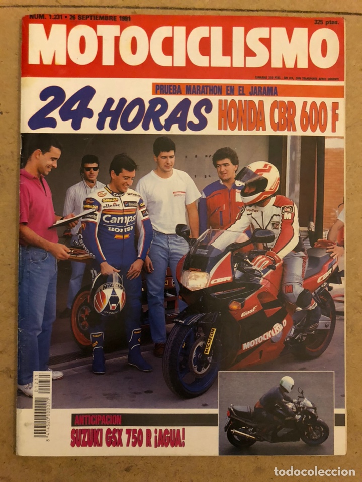 Coches y Motocicletas: MOTOCICLISMO N&deg; 1231 (1991). HONDA CBR 600 F, SUZUKI GSX 750 R,..