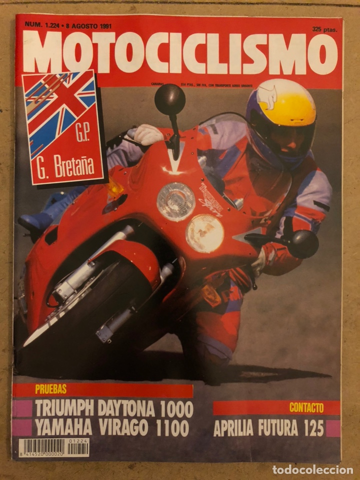 Automobili e Motociclette: MOTOCICLISMO N&deg; 1224 (1991). TRIUMPH DAYTONA 1000, YAMAHA VIRAGO 1100, APRILIA FUTURA 125