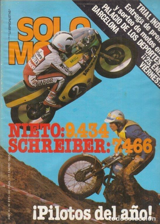 Coches y Motocicletas: REVISTA SOLO MOTO ACTUAL N&ordm; 221 A&Ntilde;O 1980. PRUEBA: MONTESA CAPPRA 414 VF.