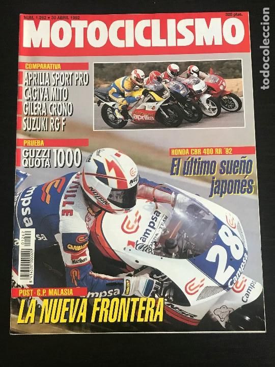Coches y Motocicletas: MOTOCICLISMO N&ordm; 1262 - APRILIA SPORT PRO CAGIVA MITO GILERA CRONO SUZUKI RG F 125 GUZZI QUOTA CBR RR