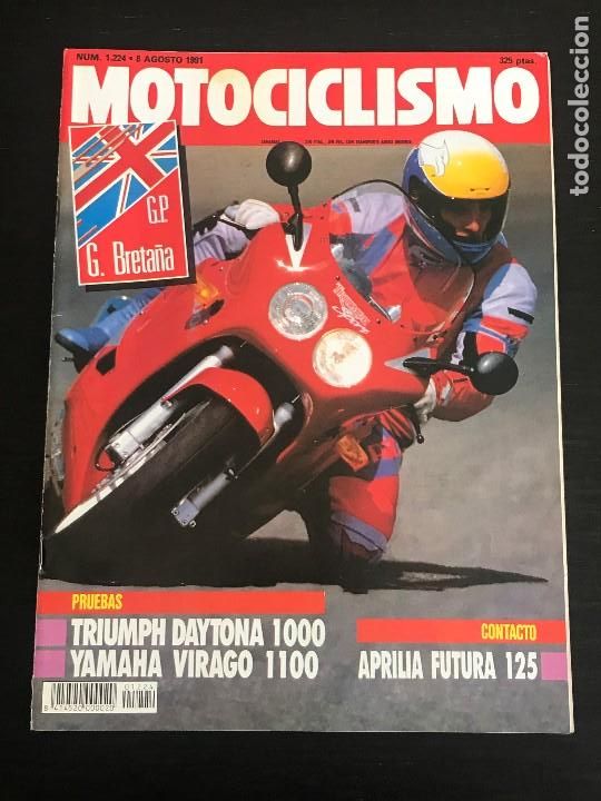 Cars and Motorcycles: MOTOCICLISMO N&ordm; 1224 - TRIUMPH DAYTONA 1000 YAMAHA XV VIRAGO 1100 APRILIA AF1 FUTURA GP G. BRETA&Ntilde;A