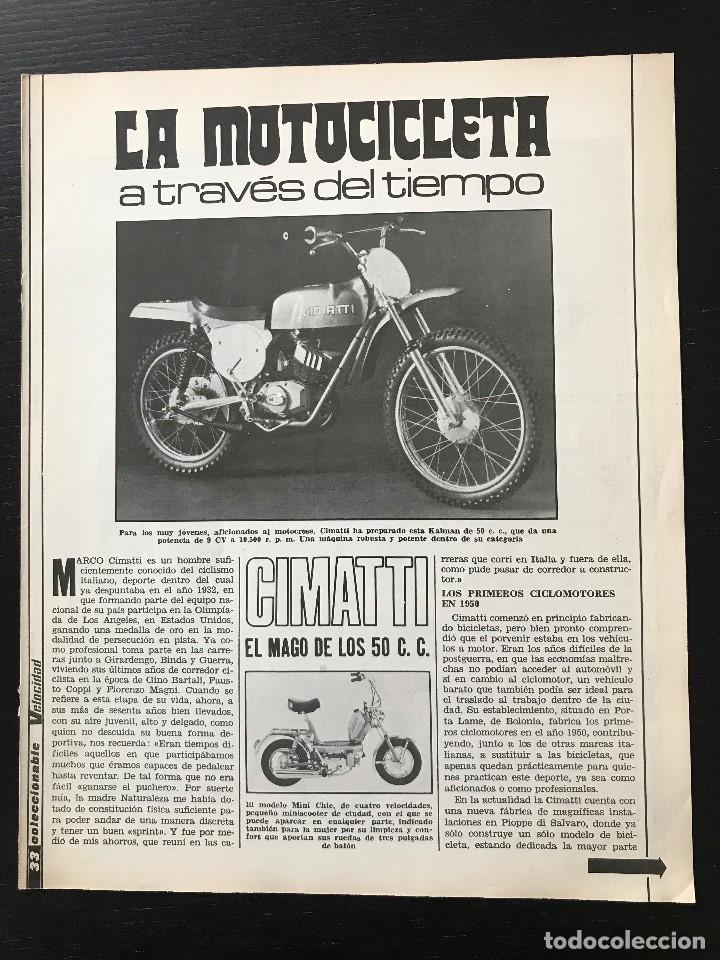Automobili e Motociclette: CIMATTI MINI CHIC CAIMAN 50 BOB CAT 125 - LA MOTOCICLETA A TRAVES DEL TIEMPO FASCICULO COLECCIONABLE