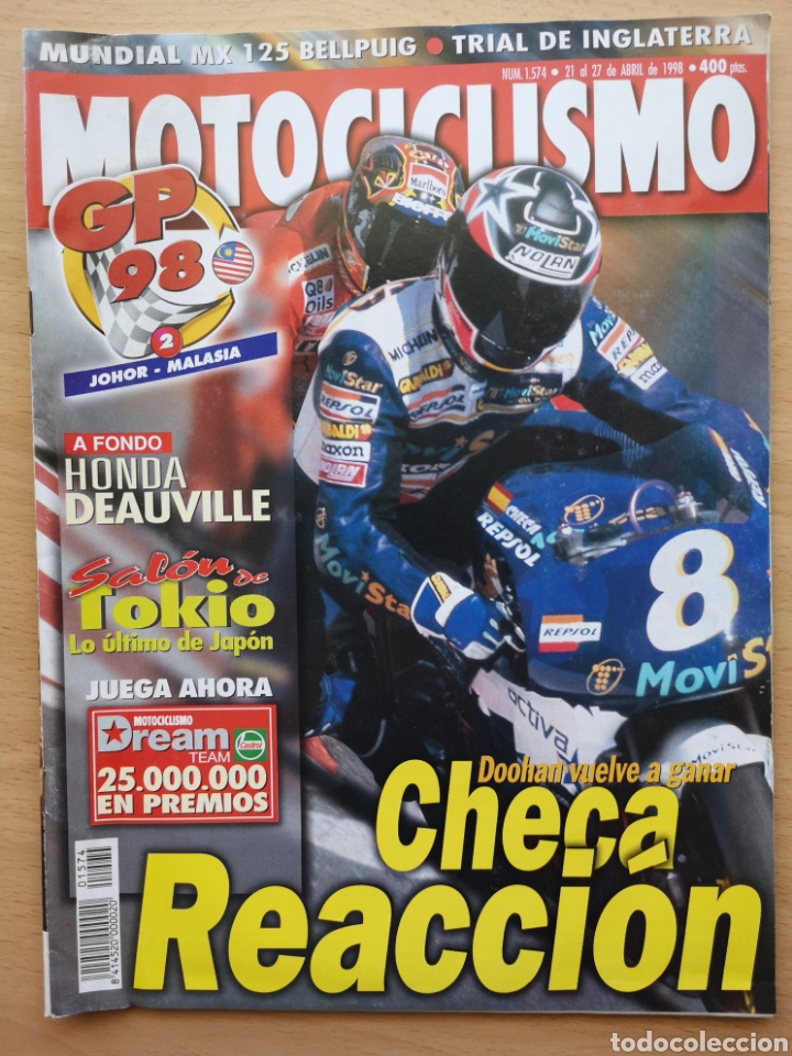 Cars and Motorcycles: MOTOCICLISMO N&ordm; 1574 1998. HONDA 650 DEAUVILLE / GP MALASIA / TRIAL / MOTO CROSS / SUPEBIKES