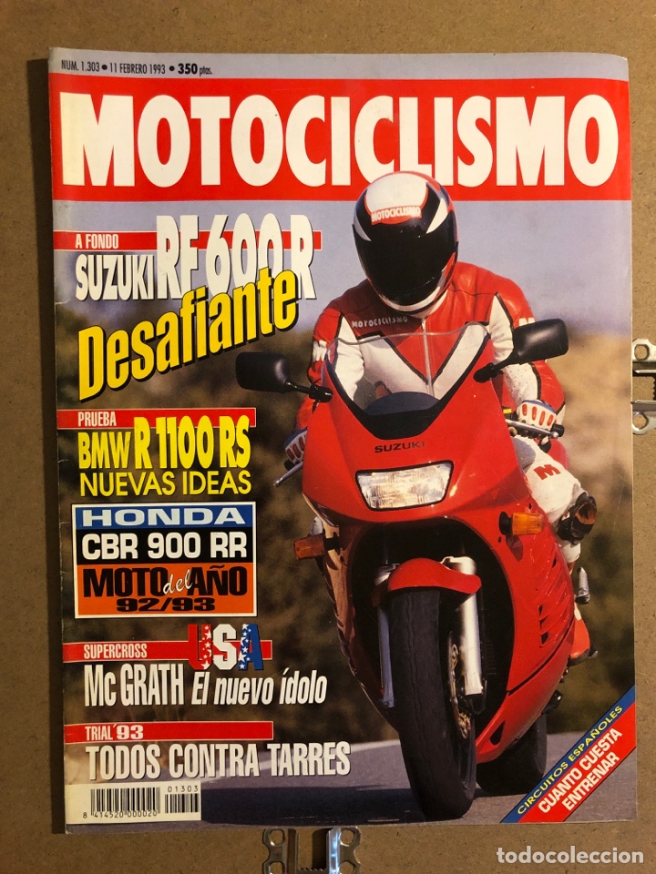 Coches y Motocicletas: MOTOCICLISMO N&deg; 1303 (1993). SUZUKI RF 600 R, BMW R 1100 RS, HONDA CBR 900 RR,....