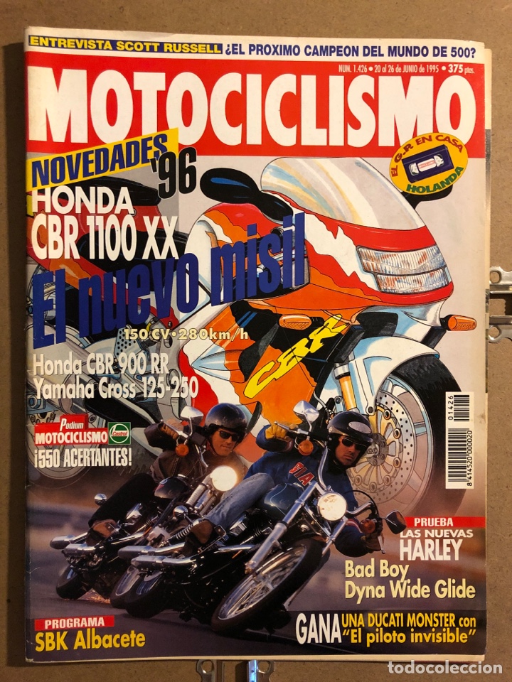 Automobili e Motociclette: MOTOCICLISMO N&deg; 1426 (JUNIO 1995). HONDA CBR 1100 XX, HONDA CBR 900 RR, YAMAHA CROSS 125-250