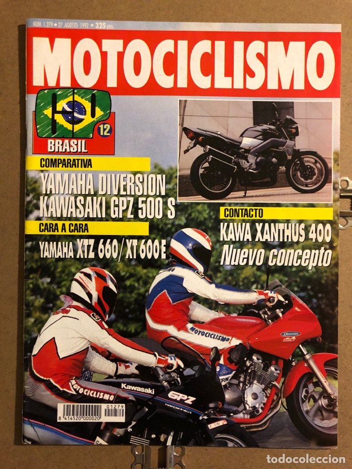 Automobili e Motociclette: MOTOCICLISMO N&deg; 1279 (1992). YAMAHA XTZ 660 vs XT 600 E, YAMAHA DIVERSION Vs KAWA GPZ 500 S,...