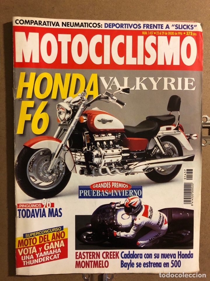 Coches y Motocicletas: MOTOCICLISMO N&deg; 1457 (ENERO 1996). HONDA VALKYRIE F6, PING&Uuml;INOS, EASTERN CREEK MONTMELO,...