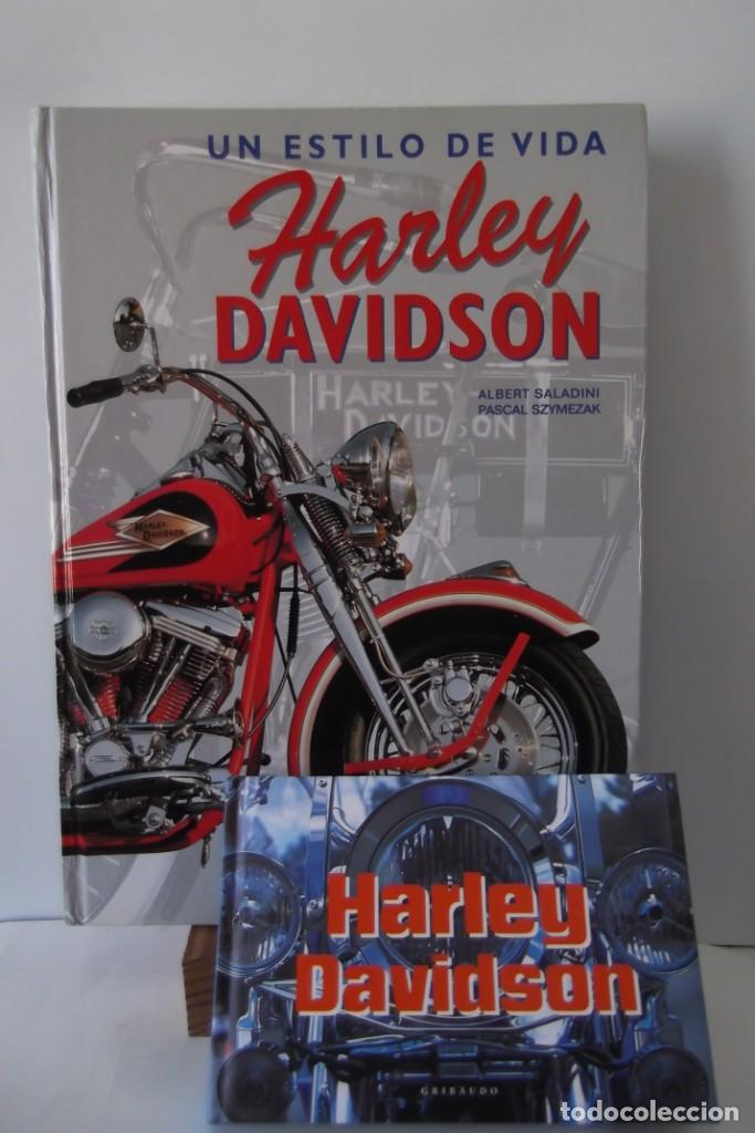 Coches y motocicletas: &iexcl;&iexcl; HARLEY - DAVIDSON !! UN ESTILO DE VIDA. Y &iexcl; HARLEY -DAVIDSON ! 2 LIBROS. - Foto 1