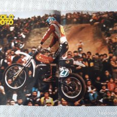 Coches y Motocicletas: POSTER SOLO MOTO MOTOCROSS. ALBERTO RIBO (MONTESA) G.P DE ESPAÑA 1978. 30 CM X 45 CM.. Lote 198682000