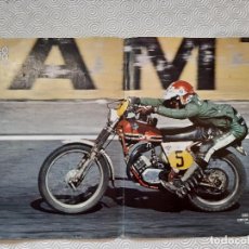 Coches y Motocicletas: POSTER SOLO MOTO MOTOCROSS. GINO PEREGO (PUCH). CAMPEON DE EUROPA TT 50 CC. 30 CM X 45 CM.. Lote 198683283