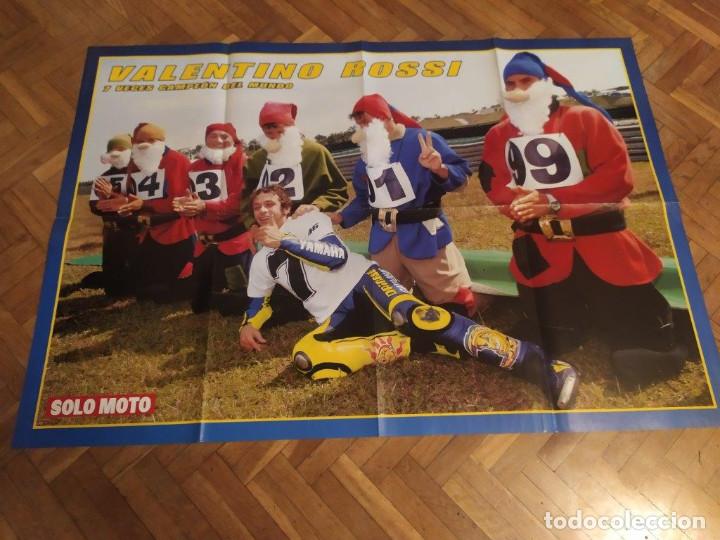Automobili e Motociclette: POSTER REVISTA SOLO MOTO ACTUAL VALENTINO ROSSI. 7 VECES CAMPOEON DEL MUNDO. 2005.
