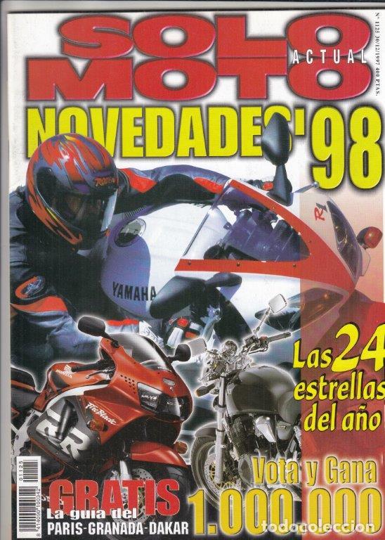 Carros e motociclos: REVISTA SOLO MOTO ACTUAL N&ordm; 1125 A&Ntilde;O 1997. PRUEBA: RIEJU RR SUPERMOTARD. COMP: HONDA XR 400 R Y