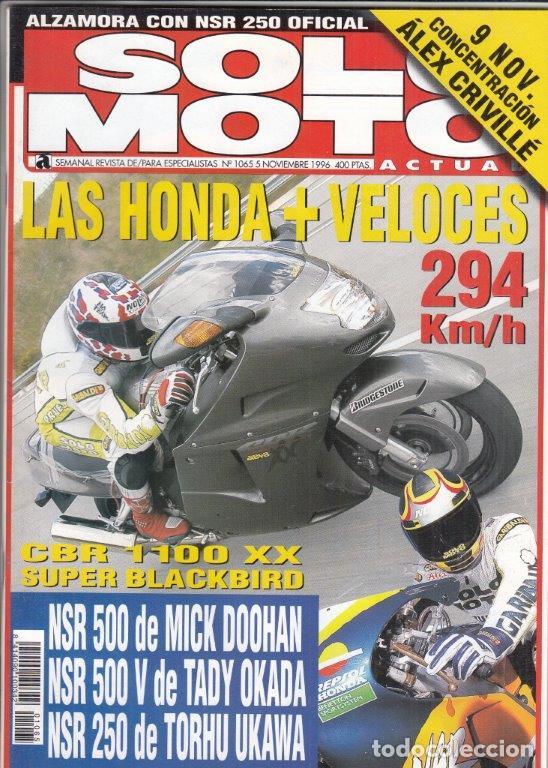 Automobili e Motociclette: REVISTA SOLO MOTO ACTUAL N&ordm; 1065. PRUEBA: HONDA CBR 1100 XX SUPER BLACKBIRD.