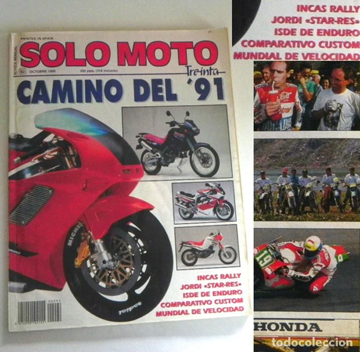 Coches y Motocicletas: REVISTA S&Oacute;LO MOTO 92 1990 - JORDI TARR&Eacute;S ENDURO DEPORTE MOTOS CAMPEONES MUNDIAL DE VELOCIDAD CUSTOM