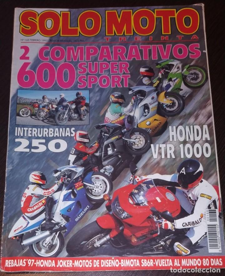 Cars and Motorcycles: REVISTA SOLO MOTO TREINTA. N&ordm; 168 A&Ntilde;O 1997. HONDA VTR 1000. VER SUMARIO.