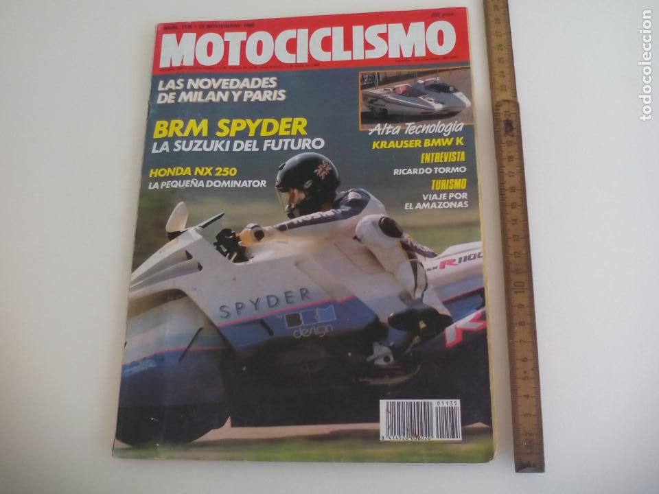 Cars and Motorcycles: REVISTA MOTOCICLISMO N&ordm; 1135. HONDA NX 250, KRAUSER BMW K, RICARDO TORMO