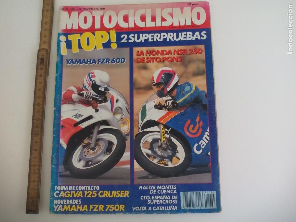 Cars and Motorcycles: REVISTA MOTOCICLISMO n&ordm; 1081, YAMAHA FZR 600, HONDA NSR 250, CAGIVA 125 CRUISER, RALLIE CUENCA