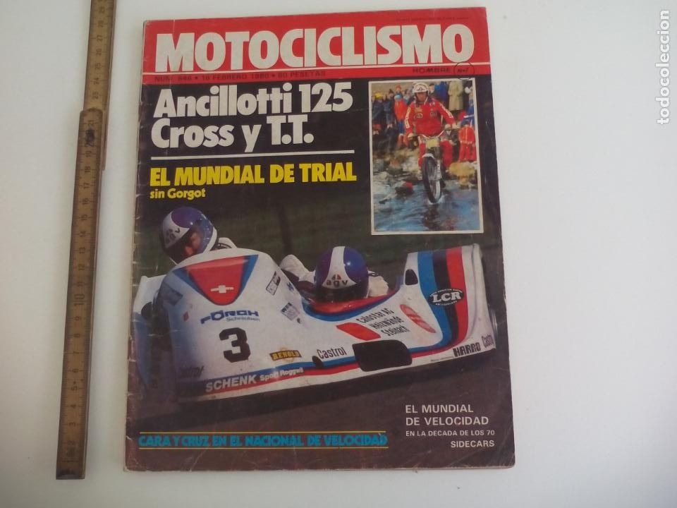 Cars and Motorcycles: REVISTA MOTOCICLISMO n&ordm; 646. ANCILLOTTI 125. CROS Y T.T. MUNDIAL TRIAL 1980, SIDECARS