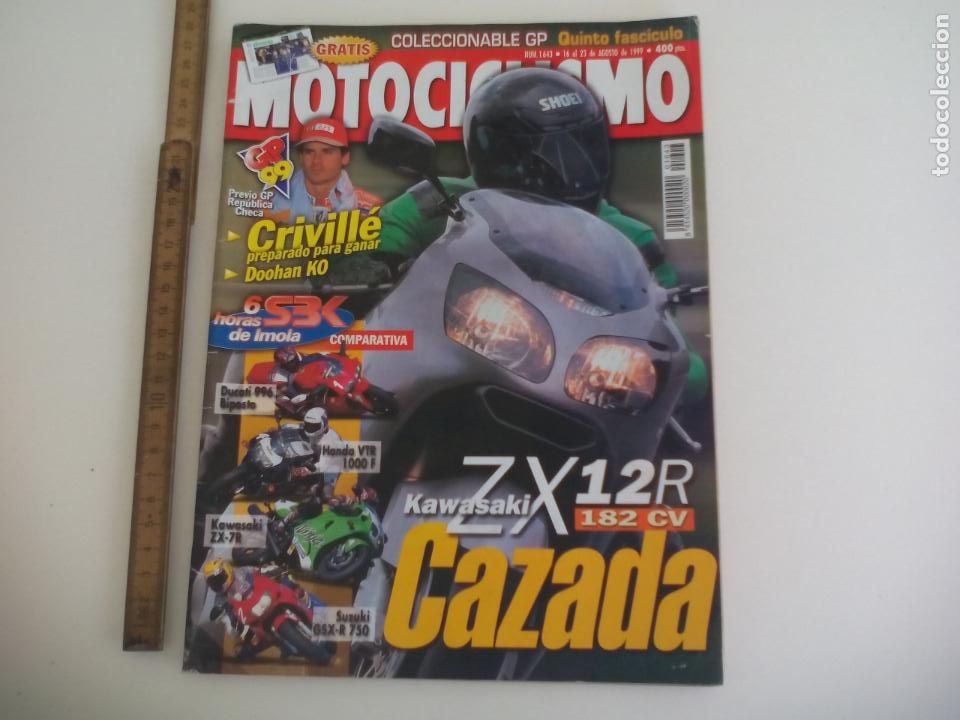 Coches y Motocicletas: REVISTA MOTOCICLISMO n&ordm; 1643. CRIVILL&Eacute;, KAWASAKI ZX, CON FASCICULO