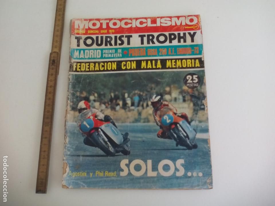 Coches y Motocicletas: REVISTA MOTOCICLISMO SEGUNDA QUINCENA JUNIO 1973. OSSA TOURIST TROPHY