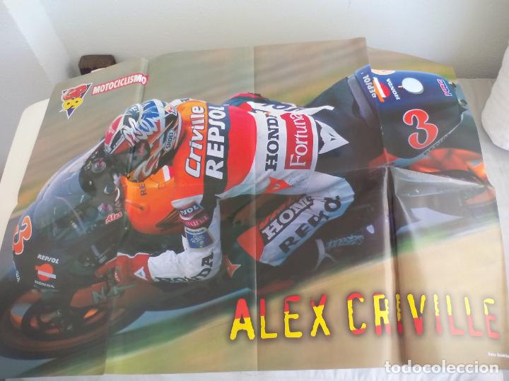 Automobili e Motociclette: POSTER DE LA REVISTA MOTOCICLISMO. GP 99. ALEX CRIVILLE - KENNY ROBERTS
