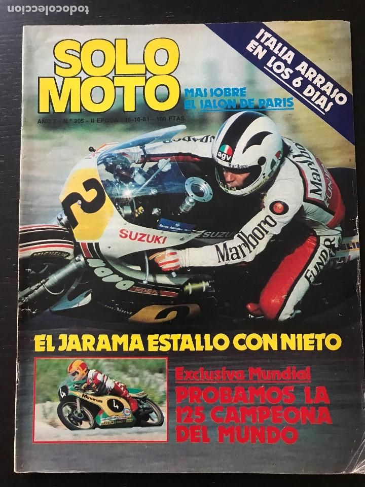 Cars and Motorcycles: SOLO MOTO N&ordm; 305 - MINARELLI GP SALON PARIS TRIAL IBI JARAMA RALLY TUNEZ MOTOCROSS ALESSANDRO SEI