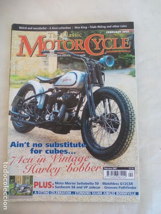 Coches y Motocicletas: REVISTA THE CLASSIC MOTOR CYCLE. FEBRUARY 2007. EN INGL&Eacute;S. MOTO CLASICA
