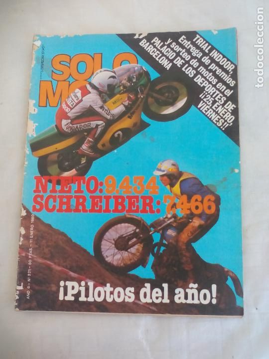 Cars and Motorcycles: REVISTA SOLO MOTO, . N&ordm; 221. 1980. nieto, schreiber, trial indoor