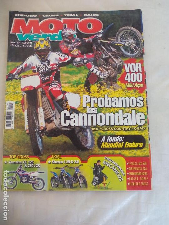 Coches y Motocicletas: REVISTA moto verde N&ordm; 274. ENDURO, CROSS, TRIAL RAIDS, POSTER JORDI DURAN-NATHAM RAMSEY