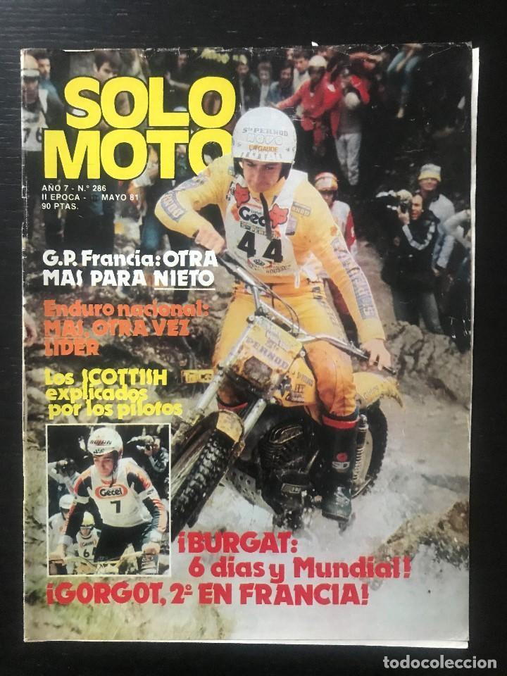 Coches y Motocicletas: SOLO MOTO N&ordm; 286 - TRIAL 6 DIAS ESCOCIA MONTESA CROSS 250 GP FRANCIA ENDURO PLATJA D&acute;ARO MOTOCROSS