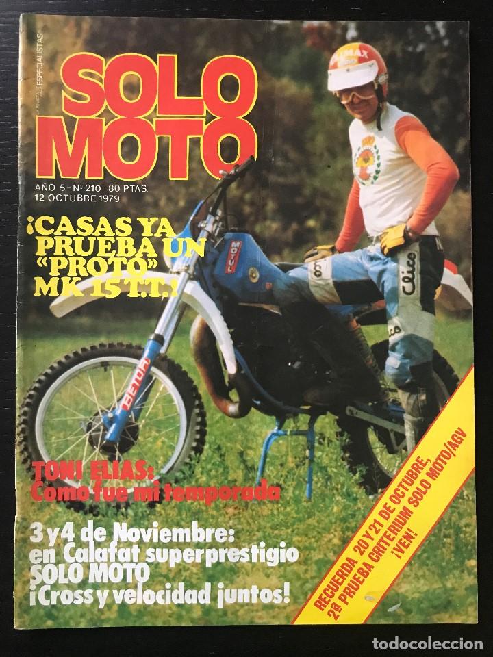 Cars and Motorcycles: SOLO MOTO N&ordm; 210 - FORMULA 750 TRUC MOTO RALLYE MOTOS VETERANAS POSTER BERNIE SCHREIBER TRIAL ELIAS